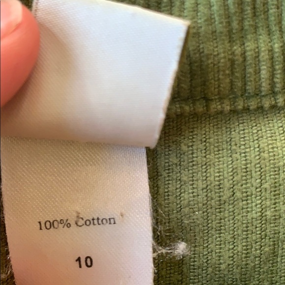 Apple green corduroy jacket Garnet Hill - Picture 8 of 13